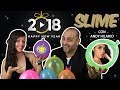 SLIME DE FIN DE AÑO 2017 CON ANDY HILARIO!! Slime con globos!! Ballons slime challenge!!