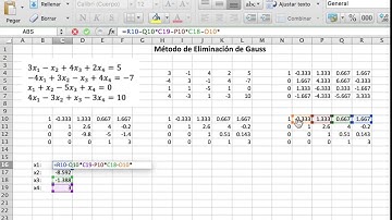 Método de Eliminación de Gauss
