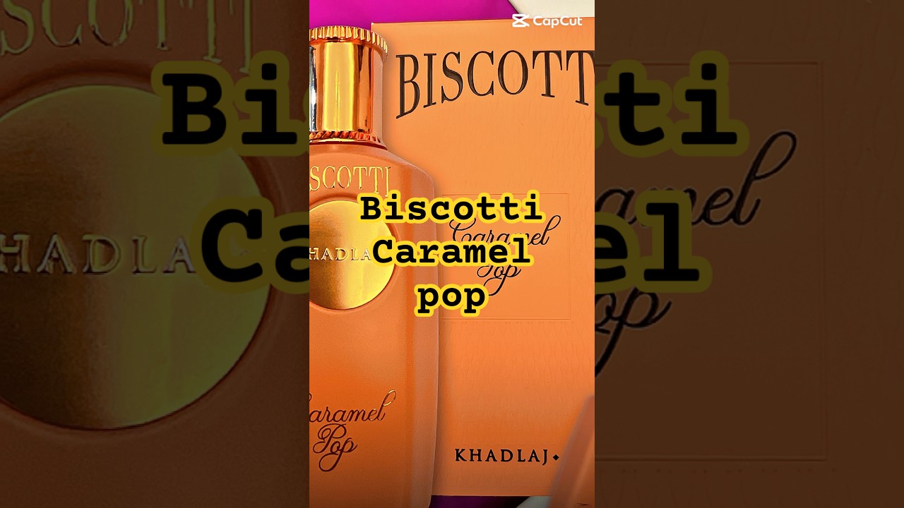Khadlaj Biscotti Caramel Pop - a sweet buttery nutty gourmand fragrance