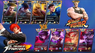 STREET FIGHTER SQUAD VS THE KING OF FIGHTERS (who will win?) 5v5-Mobile legend screenshot 4