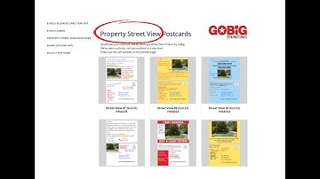 GoBig Printing Property Street View postcards