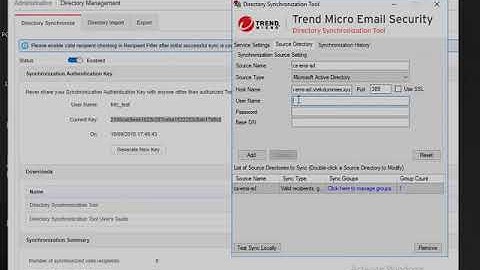 Trend Micro Email Security - Directory Synchronization Tool Setup