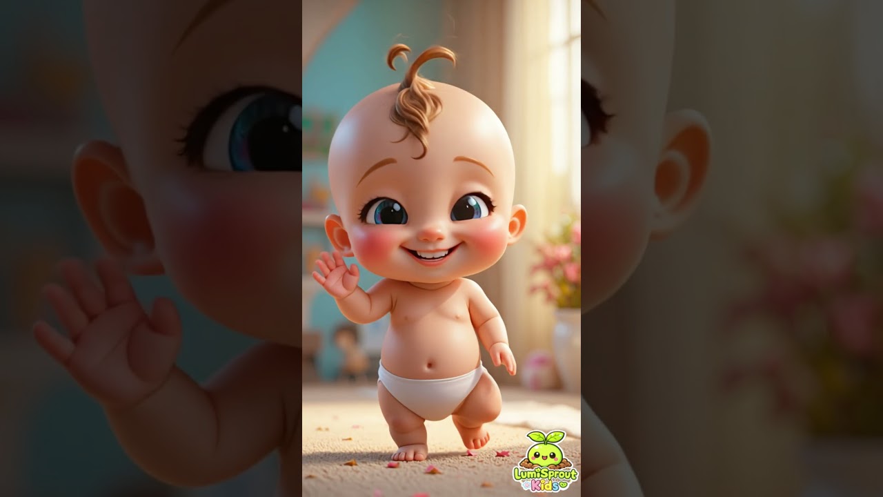 👋😊 Happy Baby Boy Waving & Walking | Cute Kids Short | Like & Subscribe! One sprout at a time! 🌱