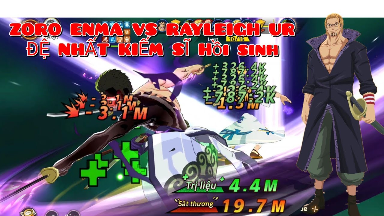 Onepiece: Diêm ma ZORO ENMA vs RAYLEIGH UR Đệ nhất kiếm sĩ Tam Kiếm ...
