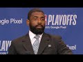 Kyrie Irving talks Luka & Game 6 Win vs Clippers, Postgame Interview  🎤