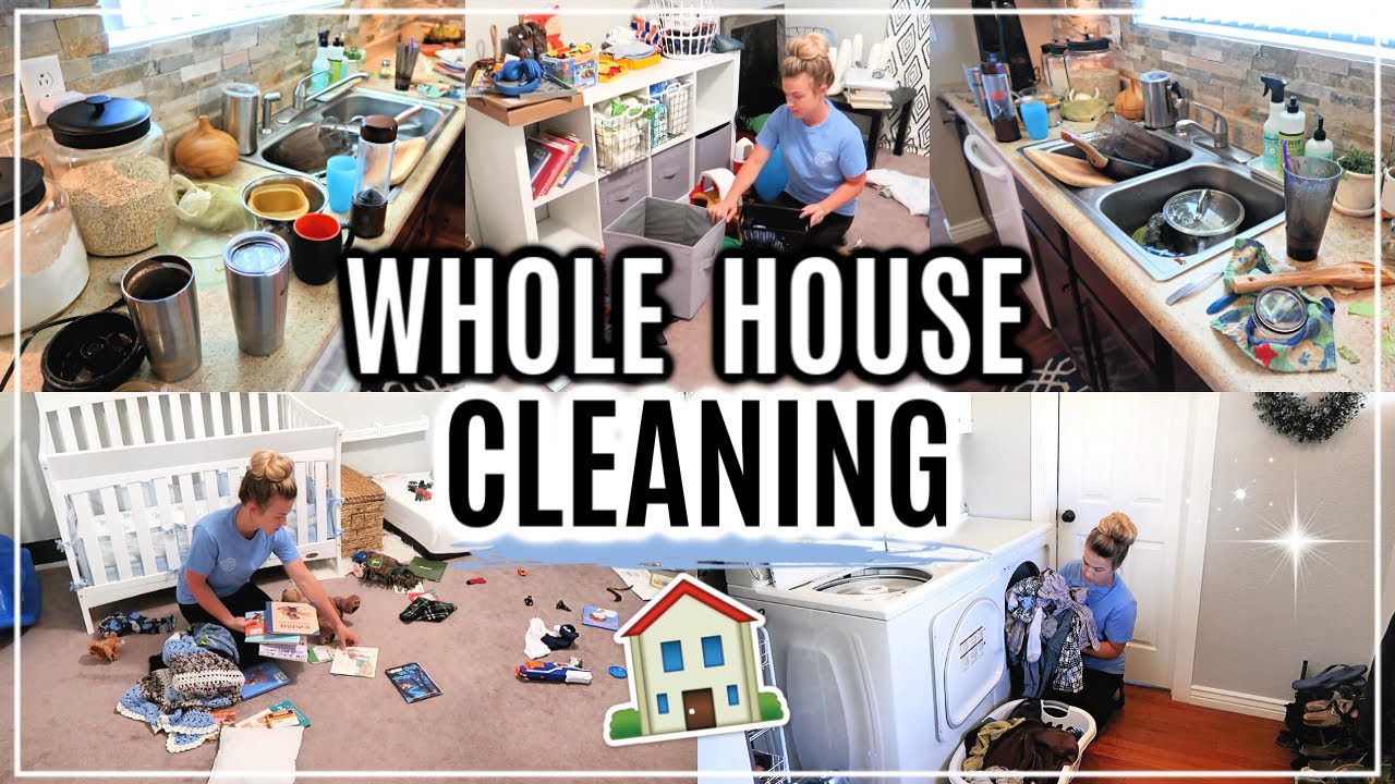 WHOLE HOUSE CLEANING 2019 ALL DAY CLEAN WITH ME EXTREME CLEANING