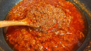 Sambal terasi dengan porsi banyak bisa tahan lama