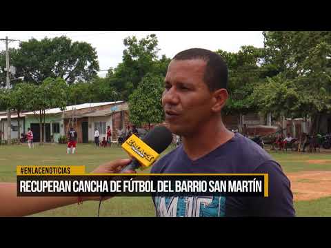 Recuperan cancha de fútbol del barrio San Martín