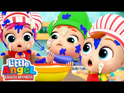 Membuat Kue Bersama Nenek | Kartun Anak | Little Angel Bahasa Indonesia