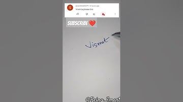 Write your name in Comments|Vismita Done!#challenges #namesignature #ytshort #shorts