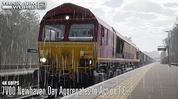 7V00 Newhaven Day Aggregates to Action T.C.  - London Commuter - Class 66 - Train Sim World 2