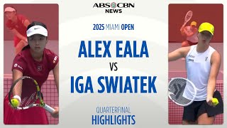 Alex Eala vs Iga Swiatek | Extended Highlights | 2025 Miami Open Quarterfinals