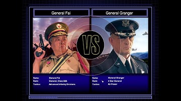 Command & Conquer General Zero Hour Hard Mode General Fai VS General Granger #1!!