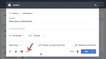 Using the "Questions" Feature in Google Classroom