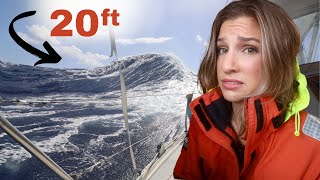 The BIGGEST and SCARIEST Waves We've Ever Seen / Sailing in an Ocean Storm
