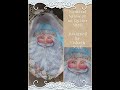 Painting a Santa Face on an Oyster Shell