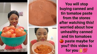 How to make your own tomatoe paste at home using fresh clean organic tomatoes 🍅 👌 💯🥰 by EvSweedy 74 views 5 months ago 8 minutes, 53 seconds