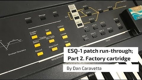 Ensoniq ESQ1 - Factory Cartridge Play Through