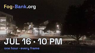 FogCam · July 16, 2026 · 10 pm PT · one hour, every frame