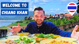 WE LOVE CHIANG KHAN! ❤️ 🇹🇭 Laos Isan Feast and Shaved Ice Cream in The Cutest Thai Town Ever