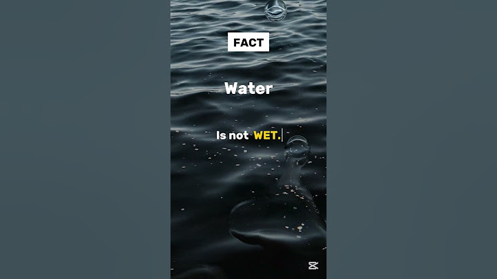 Water is not wet. #shorts #facts #short