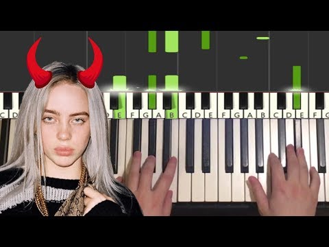 billie-eilish---all-the-good-girls-go-to-hell-(piano-tutorial-lesson)