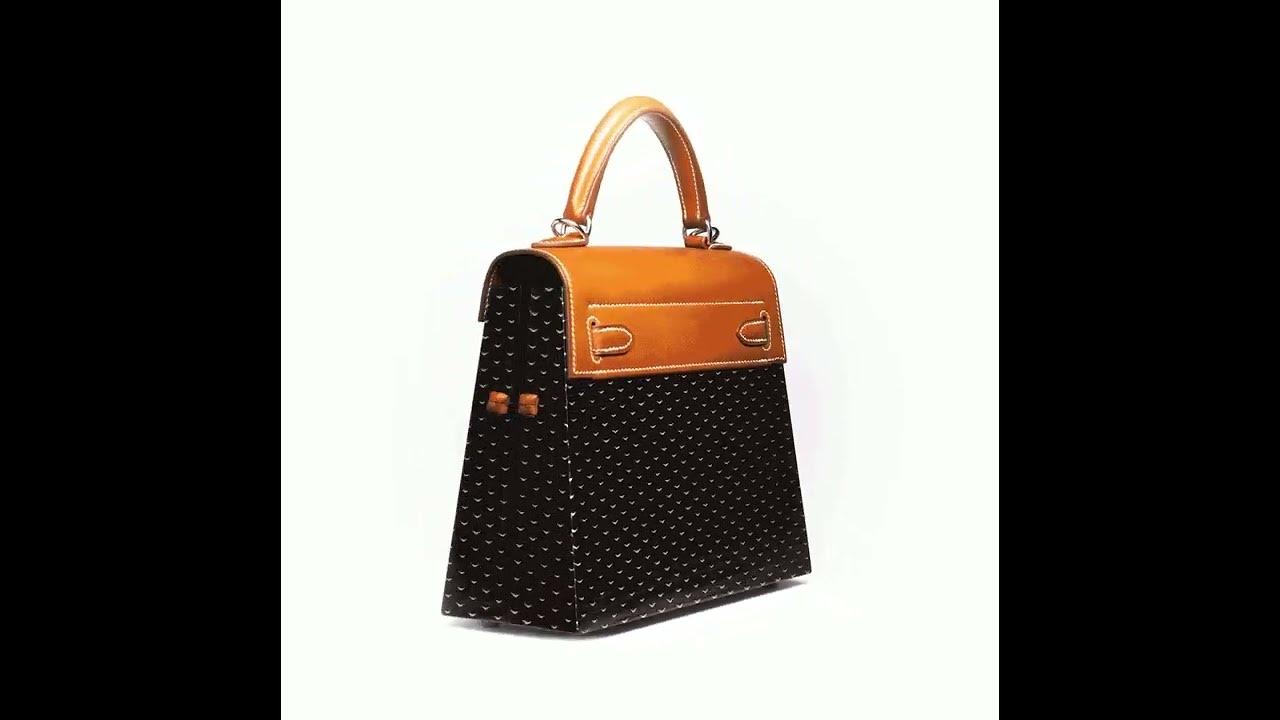 Hermes Kelly Kellywood 22 cm Kelly Wood Barenia Leather Limited