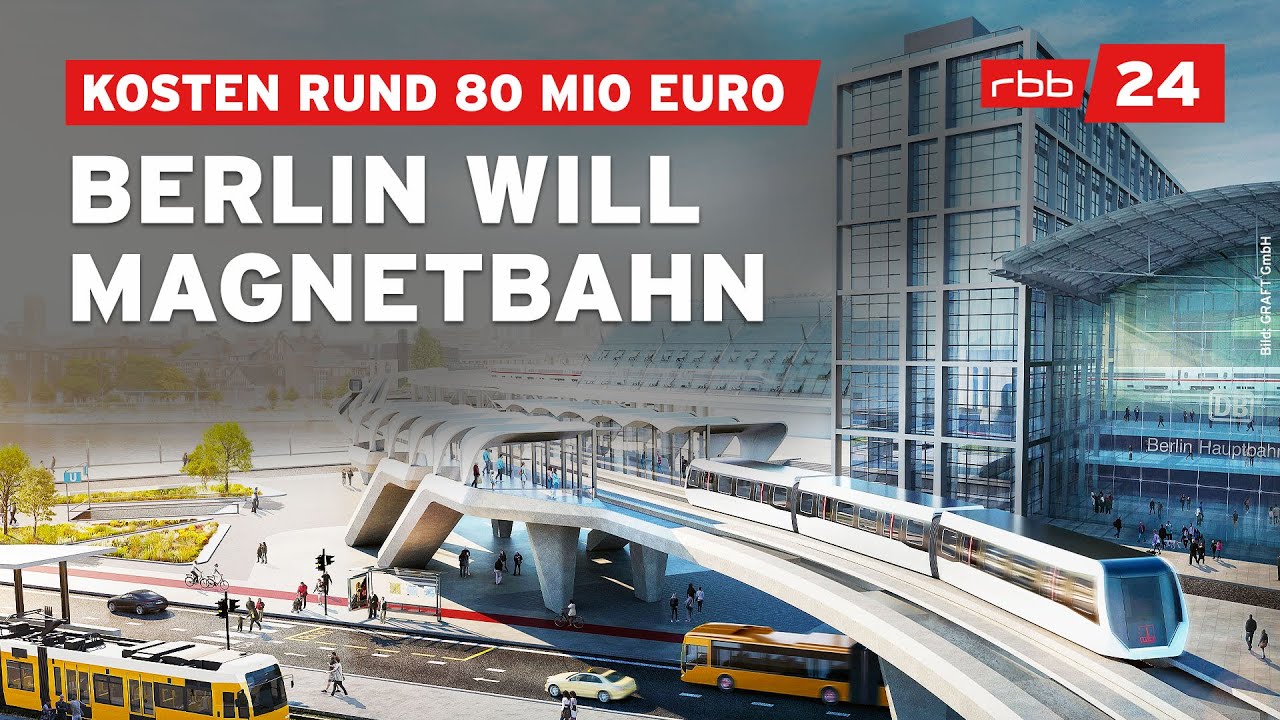 ⁣Günstig & schnell? Berlin will erneut Magnetschwebebahn testen