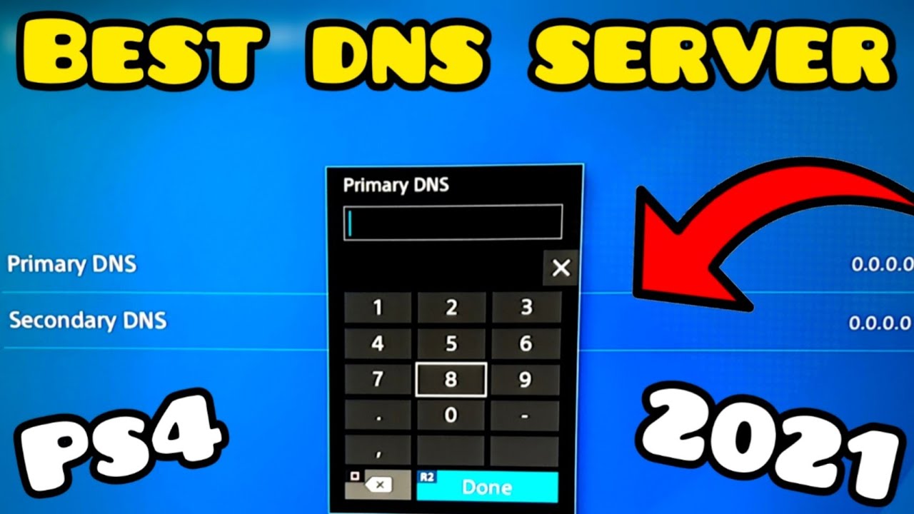 drag Tante Vær forsigtig The Best dns codes and dns server for ps4 at 2021 ( boost internet speed on  ps4) - YouTube