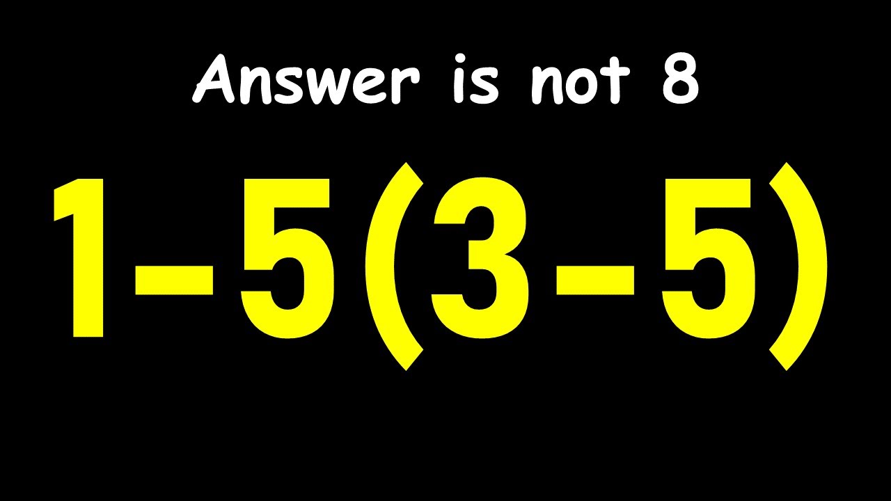 Большинство людей ошибаются в этом простом вычислении!