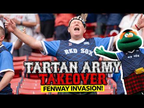 Scotland fans take over Boston Red Sox game⚾🏴
