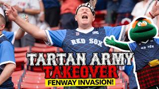 Scotland fans take over Boston Red Sox game⚾🏴󠁧󠁢󠁳󠁣󠁴󠁿
