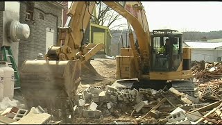 Former furniture building demolished in Shelburne Falls