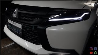 MITSUBISHI MONTERO COMO SE CAMBIO LAS LUPASTIRA LED CONTINUA Y LED LUXED 