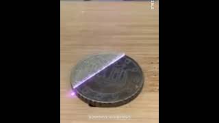 Use Laser to Remove Rust from Coin