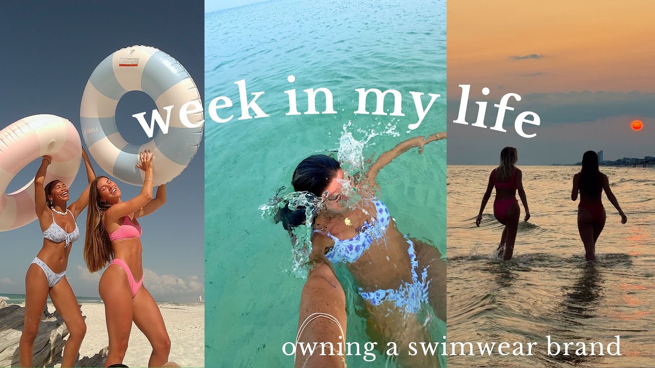 weekly vlog: honey swim staycation, sunrise swims, healthy meals + workouts, & summer nights
