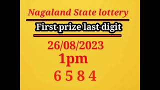 First Prize Last Digit 26/08/2023 Nagaland State Lottery Target Number Lottery Sambad Target Number screenshot 1