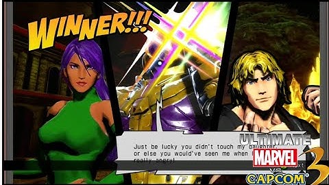 Ultimate Marvel Vs Capcom 3 - Arcade Mode As Psylocke/Ken/Thanos (MOD)