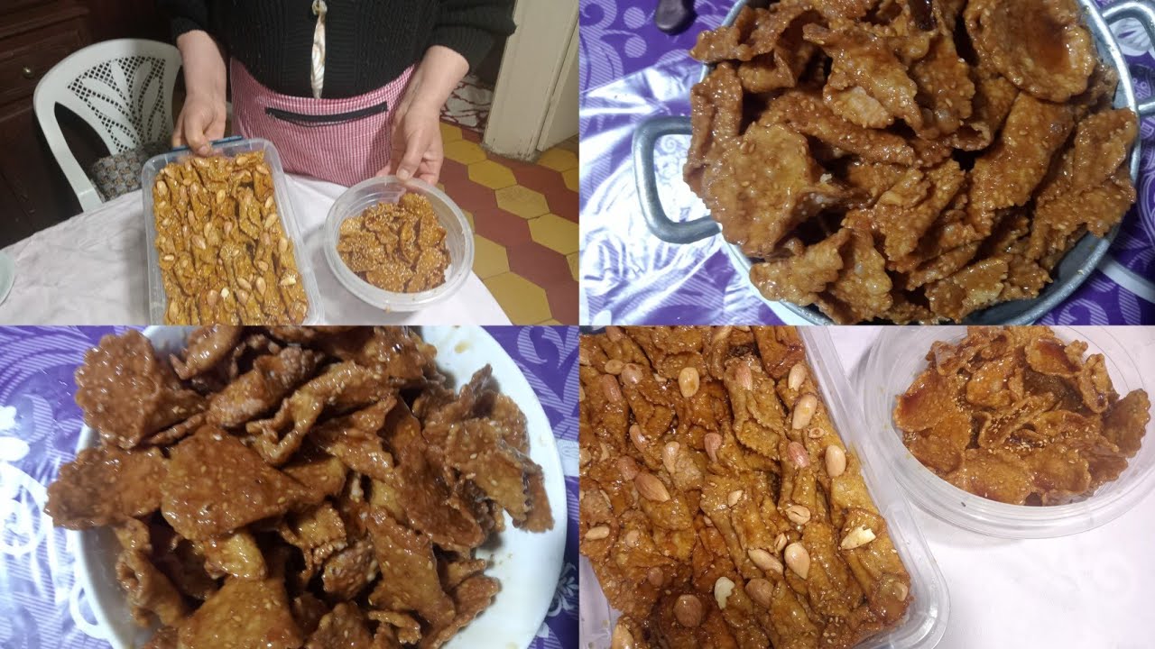 الجماهير بليغات الزنجلان طايبين في العسل كيجيو مقرمشين ولدادين جدا باسهل طريقه للتحضير