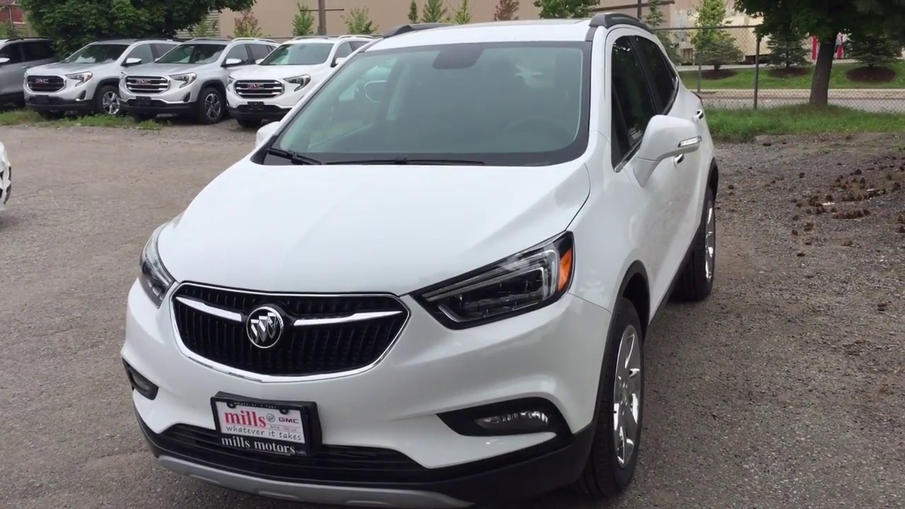 2018 Buick Encore AWD Sunroof Leather White Oshawa ON Stock #181308 - YouTube