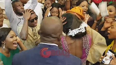 Small Doctor Performs At The Wedding Of Oba Elegushi's Brother As They Dance Shaku Shaku