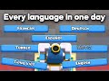 Playing Clash Royale in every language in one day