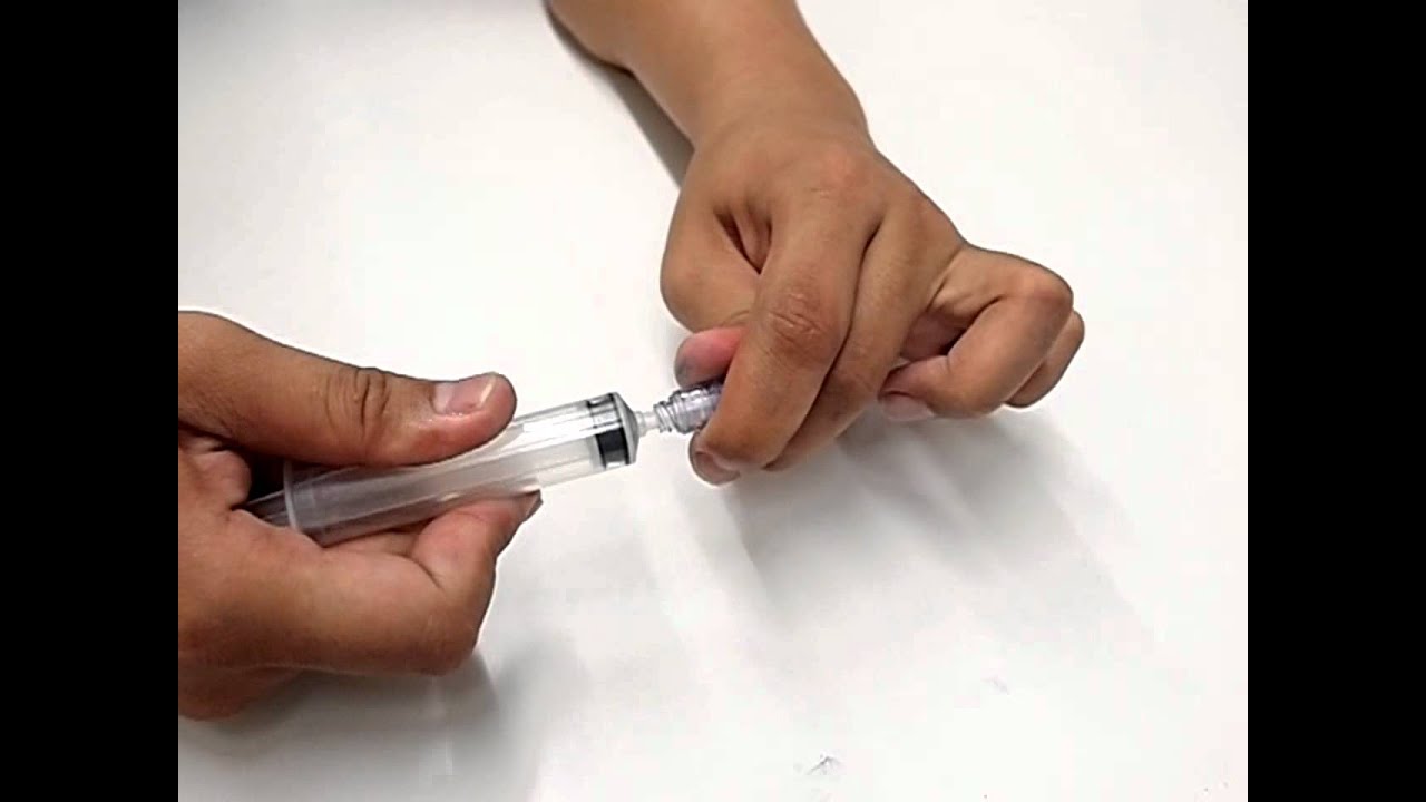 How to connect a needle free connector with simple luer.