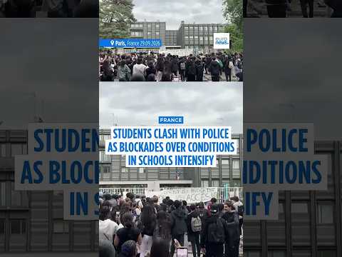 French students clash with police as blockades over conditions in schools intensify