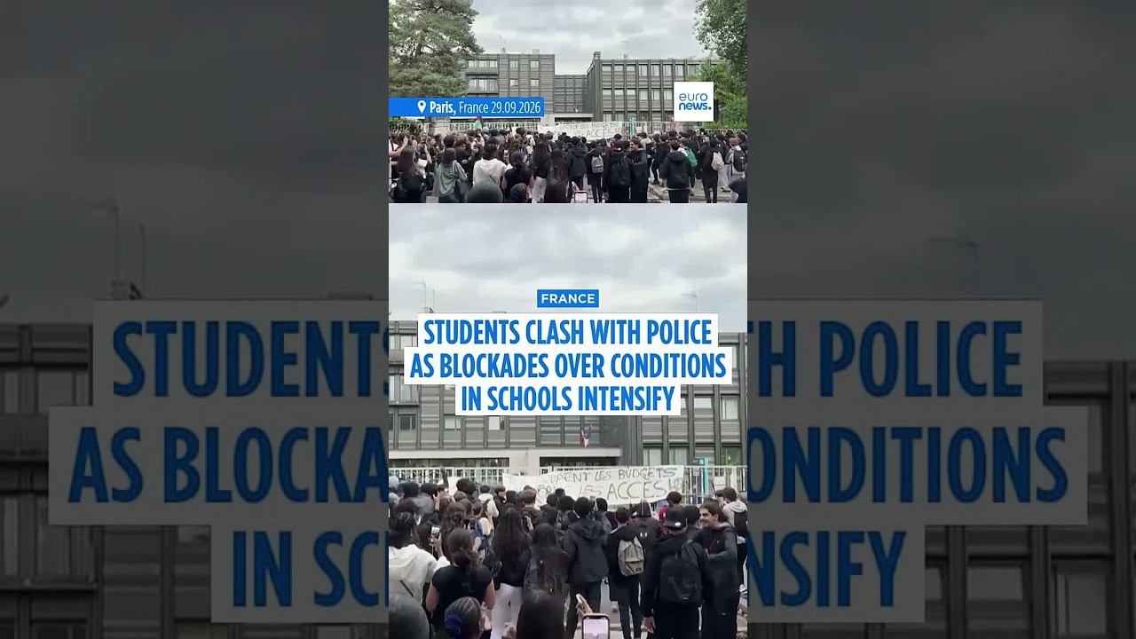 French students clash with police as blockades over conditions in schools intensify