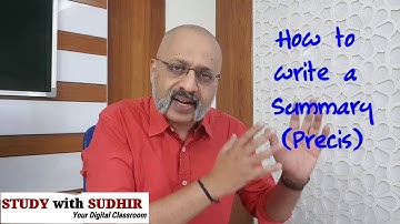 How to write a Summary | The 8 mark question in Comprehension | ICSE English Language  Class 9 & 10