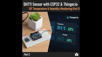 DHT11 Sensor with ESP32 & Thinger.io | IoT Temperature & Humidity Monitoring (Part 2)