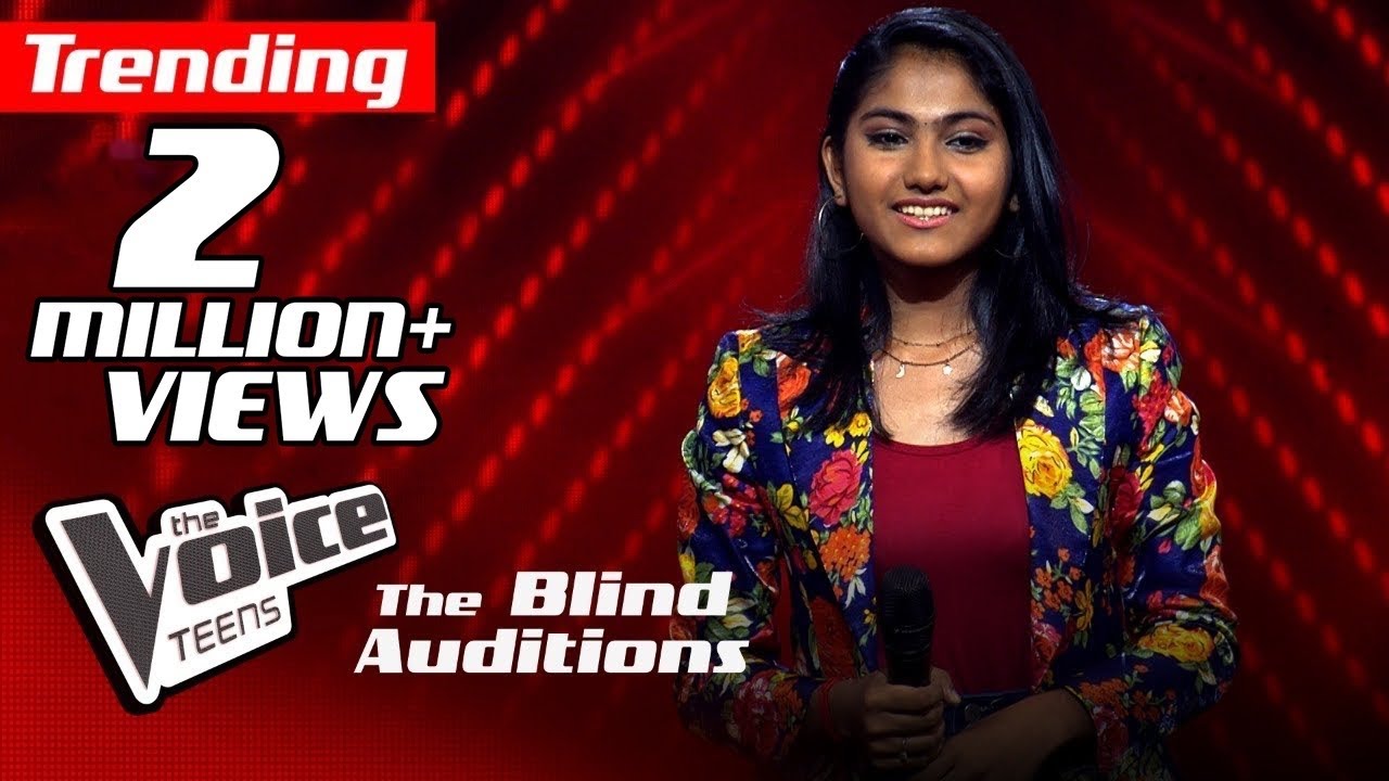 Madhuvy Vaithialingam | Unakkena Naan | Blind Auditions | The Voice Teens Sri Lanka
