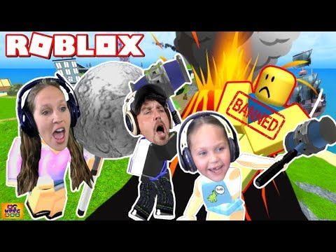 Banning All The Noobs On Roblox Ban Hammer Simulator No Noobs Allowed In This Game Sorry Family Youtube - roblox mmx ban hammer