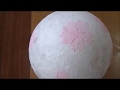 桜　和紙でランプシェード作り　春の和み